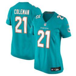 Kevin Coleman Miami Dolphins Nike Women's Team Game Jersey - - Front View