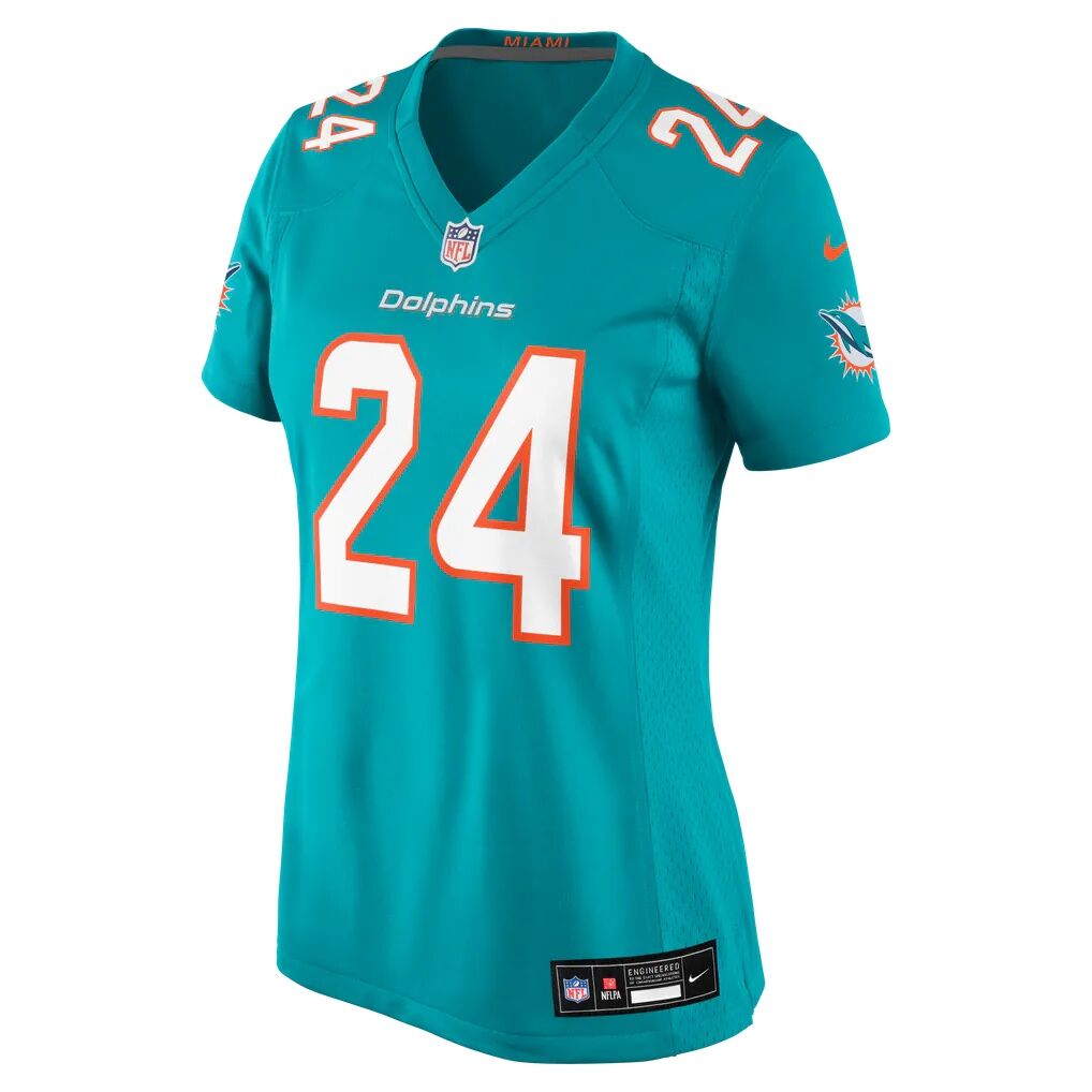 Marcellas Dial Jr. Miami Dolphins Nike Women's Team Game Jersey - Aqua