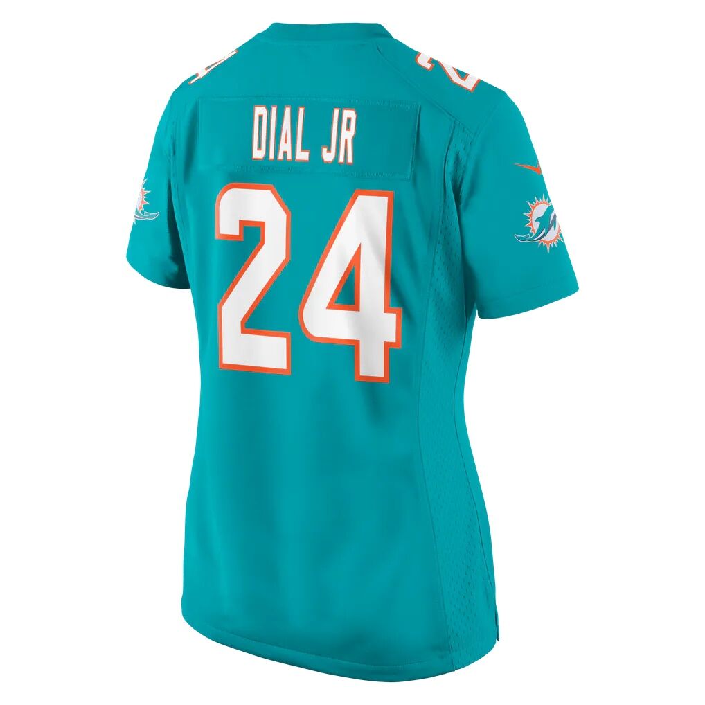 Marcellas Dial Jr. Miami Dolphins Nike Women's Team Game Jersey - Aqua