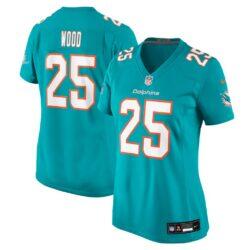Julius Wood Miami Dolphins Nike Women's Team Game Jersey - - Front View