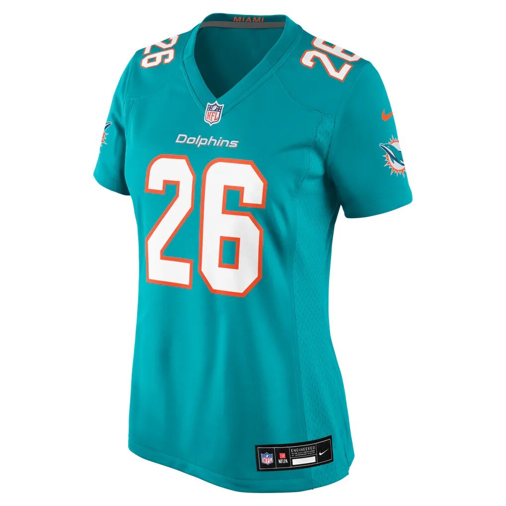 Carlos Washington Jr. Miami Dolphins Nike Women's Team Game Jersey - Aqua