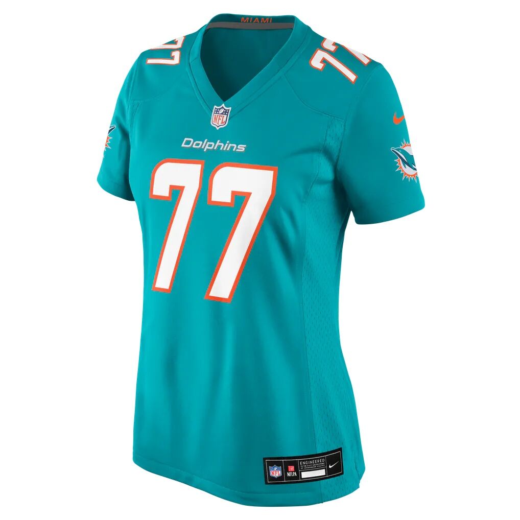 Caedan Wallace Miami Dolphins Nike Women's Team Game Jersey - Aqua