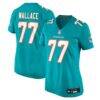 Caedan Wallace Miami Dolphins Nike Women's Team Game Jersey - - Front View