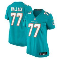 Caedan Wallace Miami Dolphins Nike Women's Team Game Jersey - - Front View
