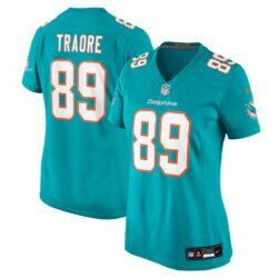 Seydou Traore Miami Dolphins Nike Women's Team Game Jersey - - Front View