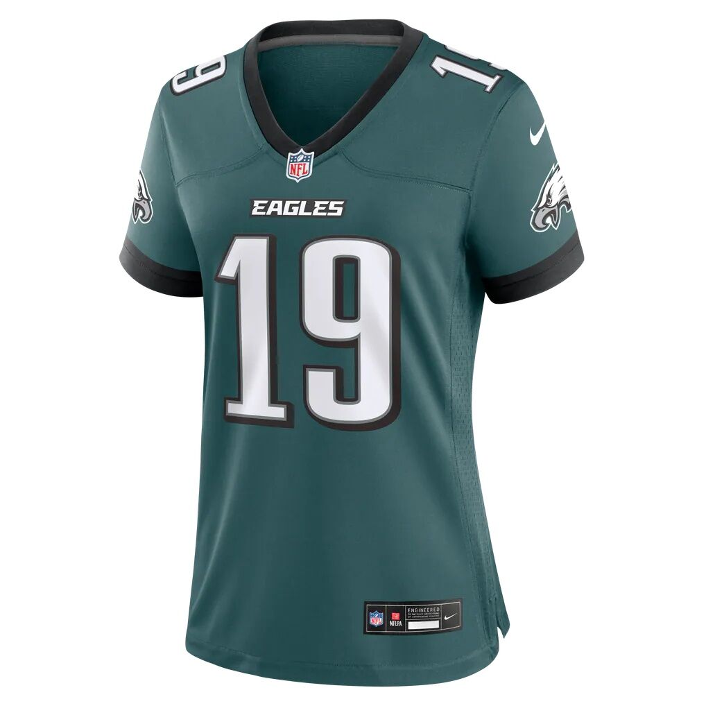 Elijah Moore Philadelphia Eagles Nike Women's Team Game Jersey - Midnight Green