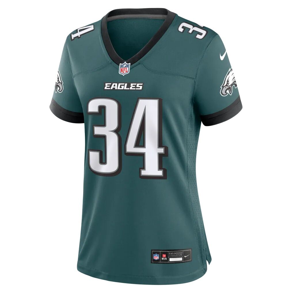 Carson Steele Philadelphia Eagles Nike Women's Team Game Jersey - Midnight Green