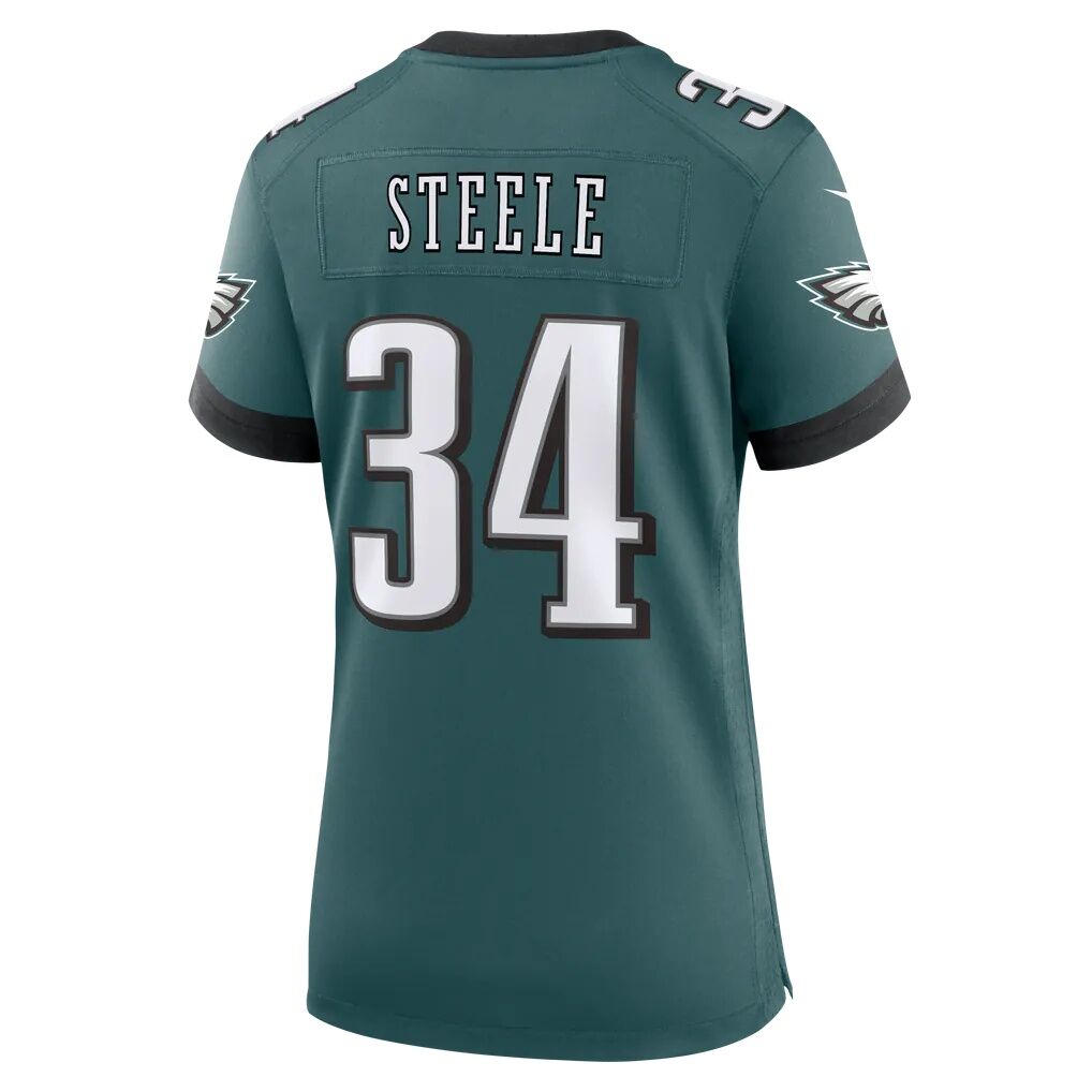 Carson Steele Philadelphia Eagles Nike Women's Team Game Jersey - Midnight Green
