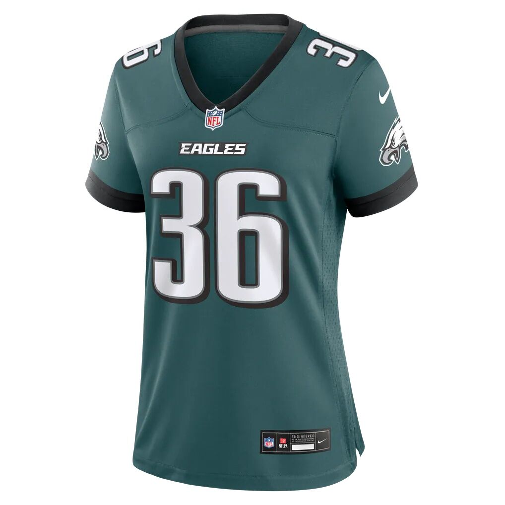 Maximus Pulley Philadelphia Eagles Nike Women's Team Game Jersey - Midnight Green