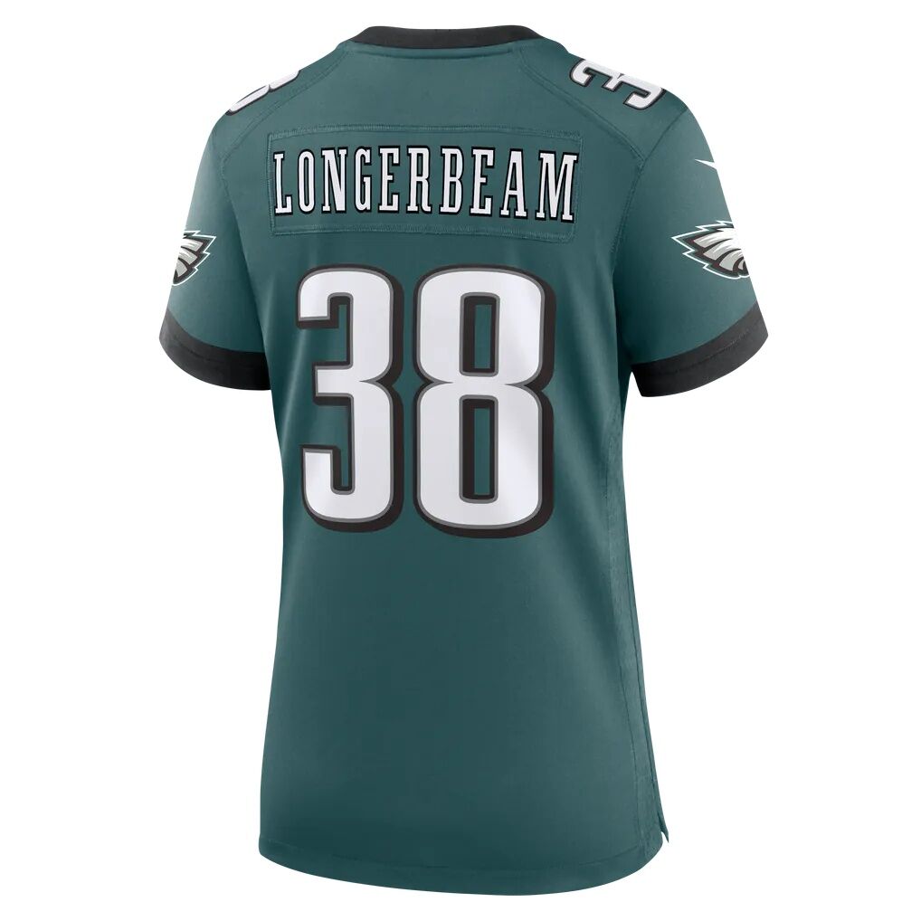 Robert Longerbeam Philadelphia Eagles Nike Women's Team Game Jersey - Midnight Green