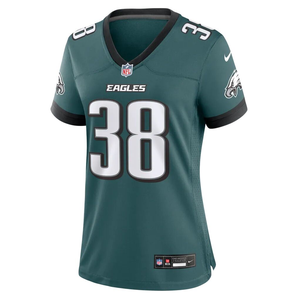 Robert Longerbeam Philadelphia Eagles Nike Women's Team Game Jersey - Midnight Green