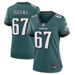 John Ojukwu Philadelphia Eagles Nike Women's Team Game Jersey - - Front View