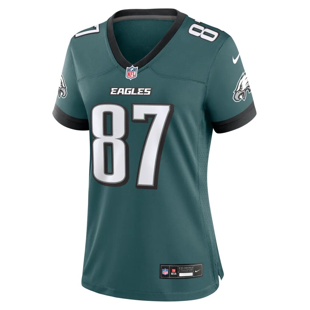 Eli Stowers Philadelphia Eagles Nike Women's Team Game Jersey - Midnight Green