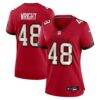 Javin Wright Tampa Bay Buccaneers Nike Women's Team Game Jersey - Red - Front View