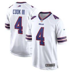 James Cook III Buffalo Bills Nike Game Jersey - White - Front View