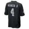 Mike Washington Jr. Las Vegas Raiders Nike Team Game Jersey - Black - Alt2