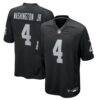 Mike Washington Jr. Las Vegas Raiders Nike Team Game Jersey - Black - Front View