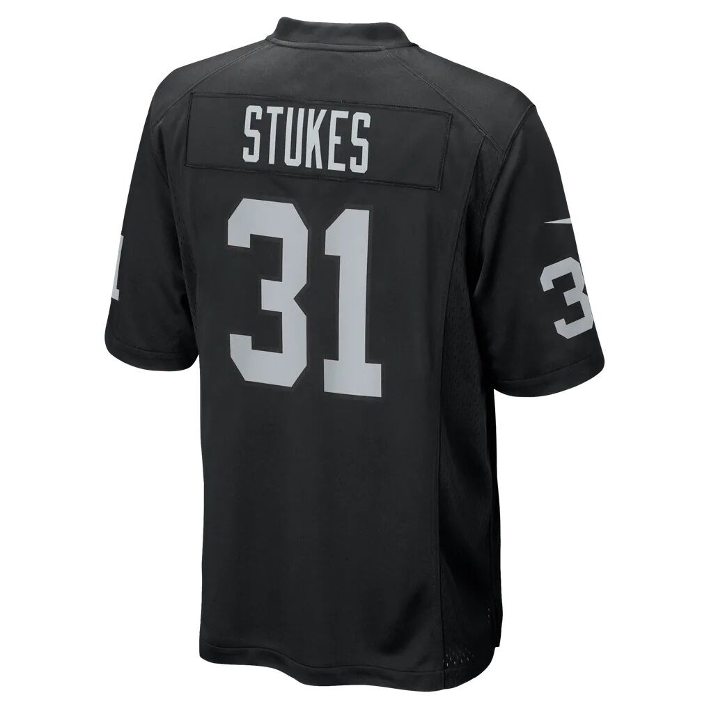 Treydan Stukes Las Vegas Raiders Nike Team Game Jersey