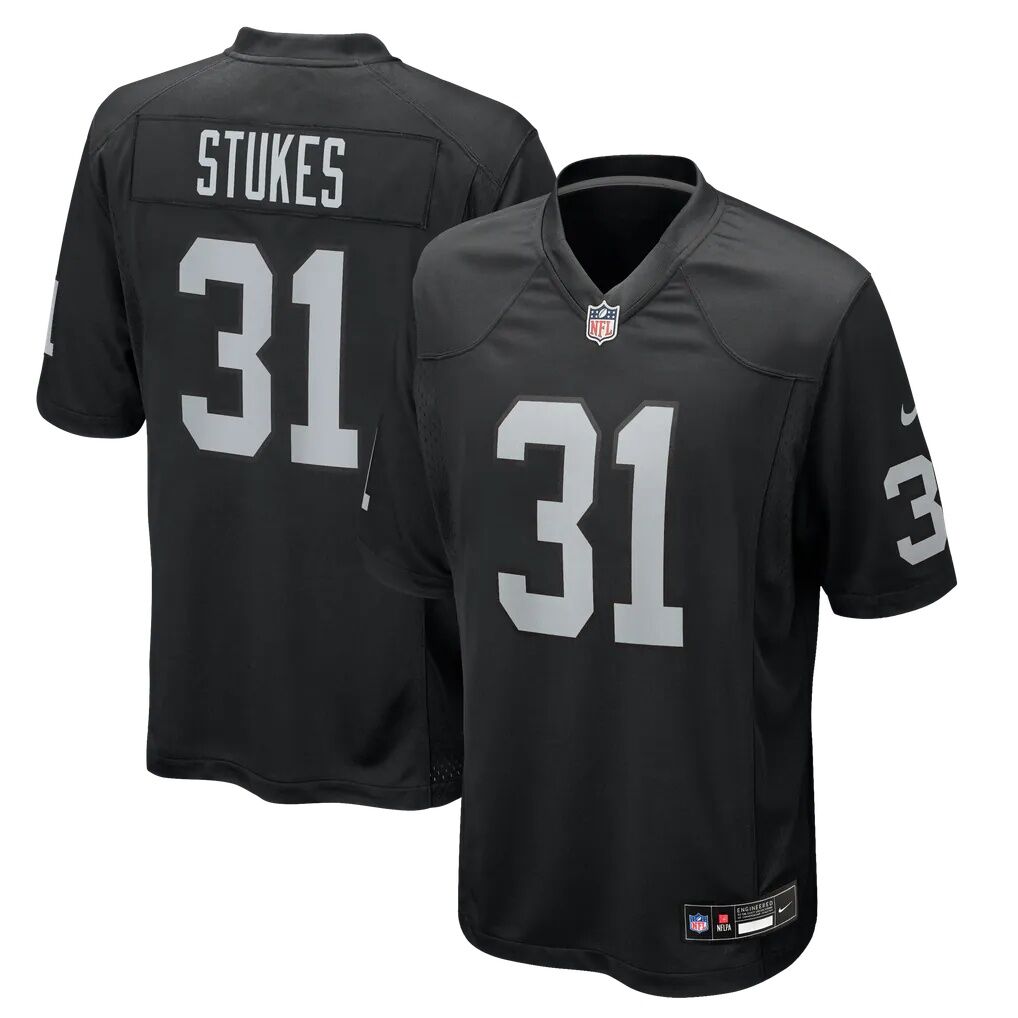 Treydan Stukes Las Vegas Raiders Nike Team Game Jersey
