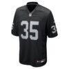 Hezekiah Masses Las Vegas Raiders Nike Team Game Jersey - Black - Alt1