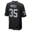 Hezekiah Masses Las Vegas Raiders Nike Team Game Jersey - Black - Alt2