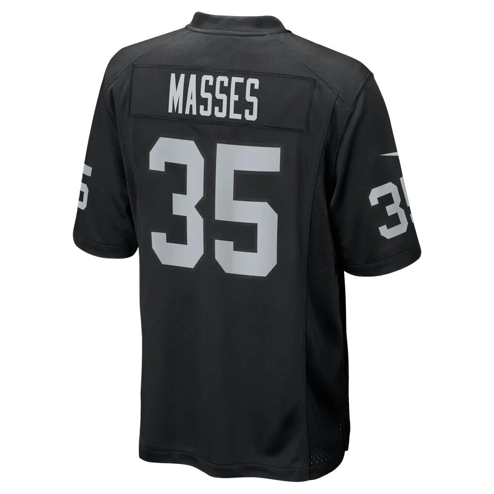 Hezekiah Masses Las Vegas Raiders Nike Team Game Jersey