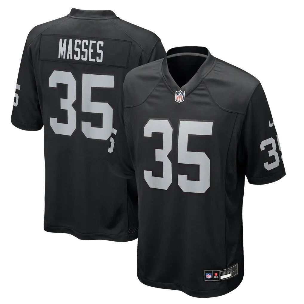 Hezekiah Masses Las Vegas Raiders Nike Team Game Jersey