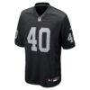 Devin Lafayette Las Vegas Raiders Nike Team Game Jersey - Black - Alt1