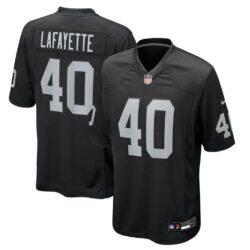 Devin Lafayette Las Vegas Raiders Nike Team Game Jersey - Black - Front View