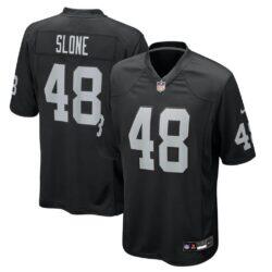 Cian Slone Las Vegas Raiders Nike Team Game Jersey - Black - Front View