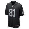 Dareke Young Las Vegas Raiders Nike Team Game Jersey - Black - Alt1