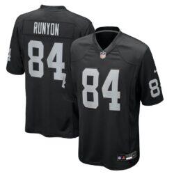 Carter Runyon Las Vegas Raiders Nike Team Game Jersey - Black - Front View