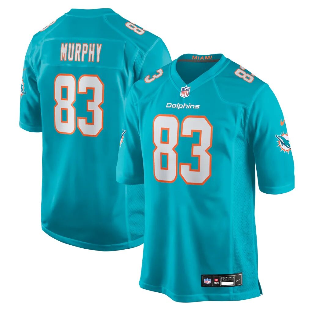 Caleb Murphy Miami Dolphins Nike Team Game Jersey - Aqua