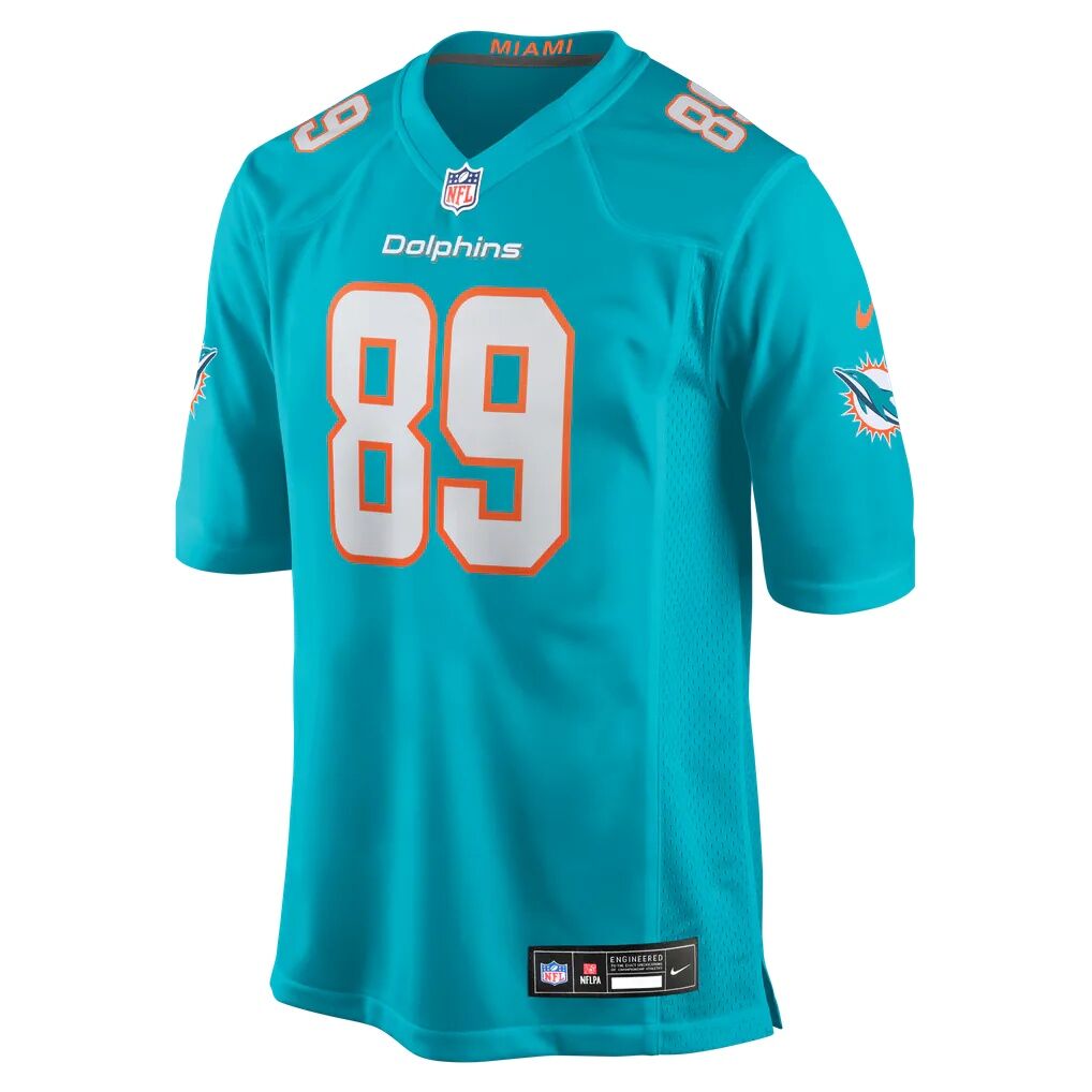 Will Kacmarek Miami Dolphins Nike Team Game Jersey - Aqua