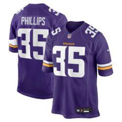 Bryce Phillips Minnesota Vikings Nike Team Game Jersey - Purple - Front View