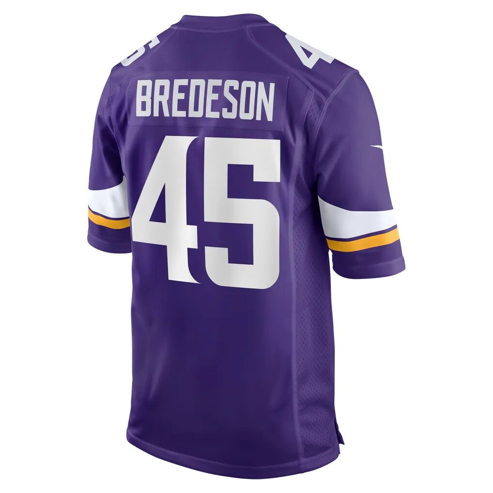 Max Bredeson Minnesota Vikings Nike Team Game Jersey