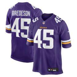 Max Bredeson Minnesota Vikings Nike Team Game Jersey - Purple - Front View