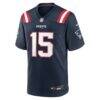 Behren Morton New England Patriots Nike Team Game Jersey - Navy - Alt1
