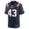 Jose Ramirez New England Patriots Nike Team Game Jersey - Navy - Alt1