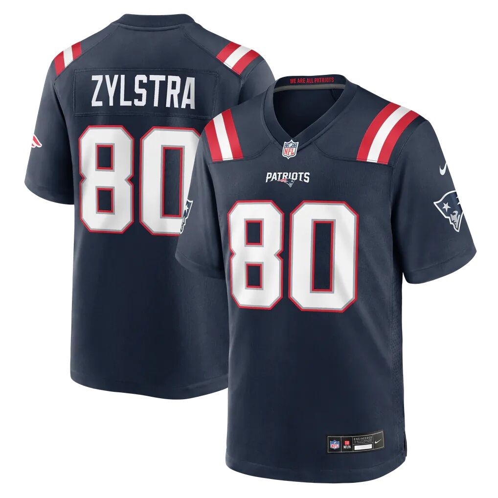 Shane Zylstra New England Patriots Nike Team Game Jersey