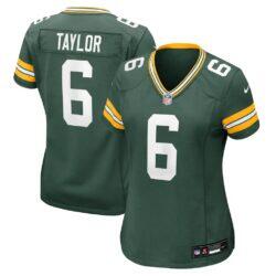 Tyrod Taylor Green Bay Packers Nike Women's Team Game Jersey - Green - Front View