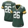 Kaleb Johnson Green Bay Packers Nike Women's Team Game Jersey - Green - Front View