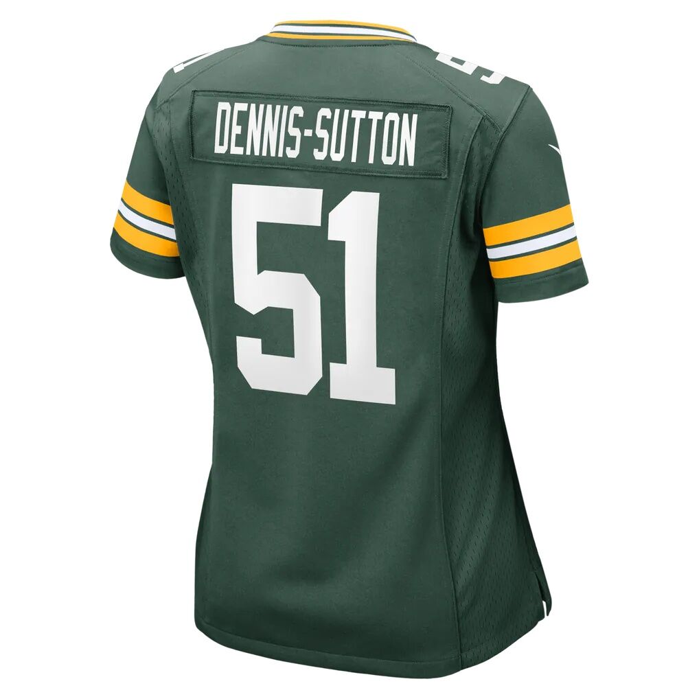 Dani Dennis-Sutton Green Bay Packers Nike Women's Team Game Jersey