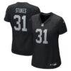 Treydan Stukes Las Vegas Raiders Nike Women's Team Game Jersey - Black - Front View