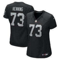 Niklas Henning Las Vegas Raiders Nike Women's Team Game Jersey - Black - Front View