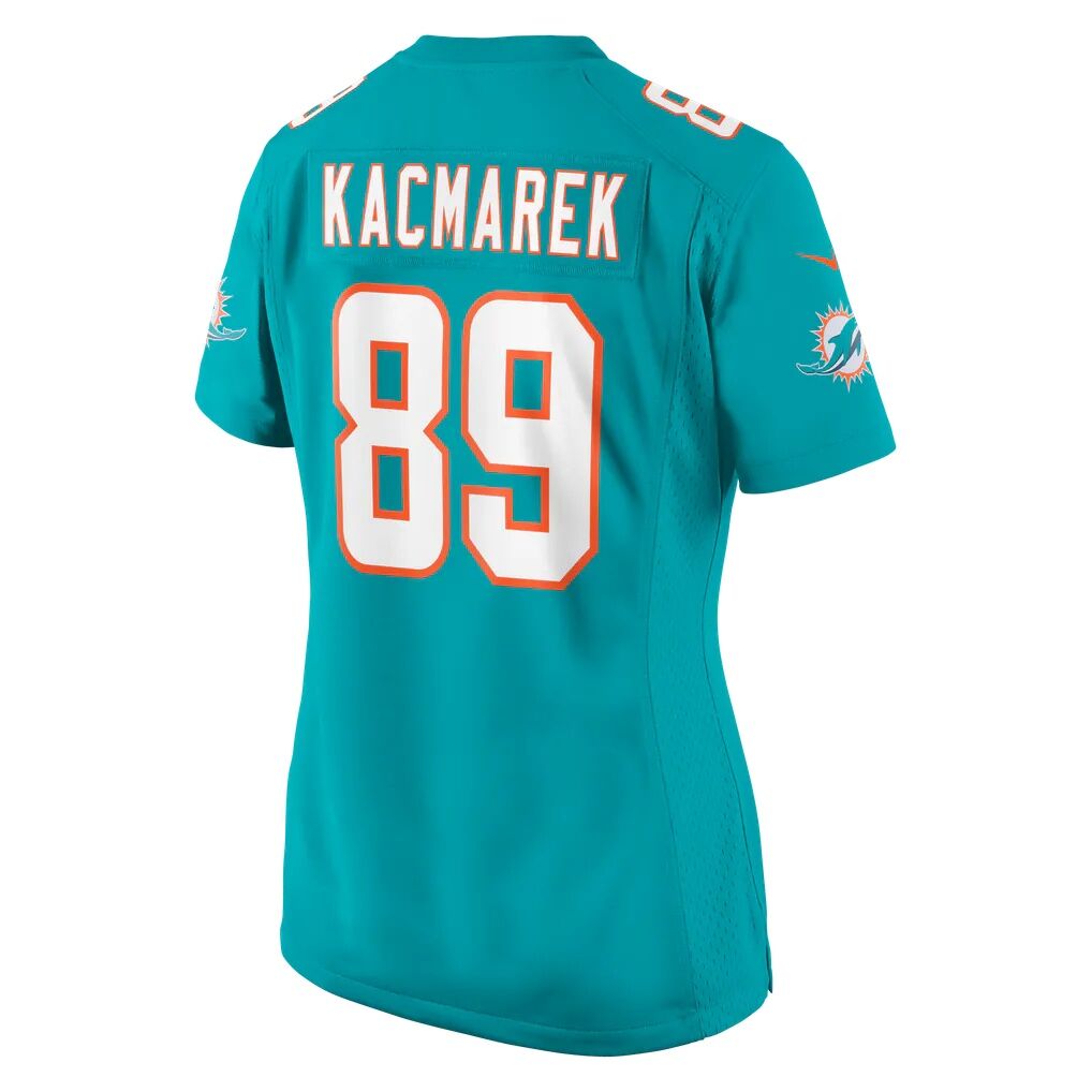Will Kacmarek Miami Dolphins Nike Women's Team Game Jersey - Aqua