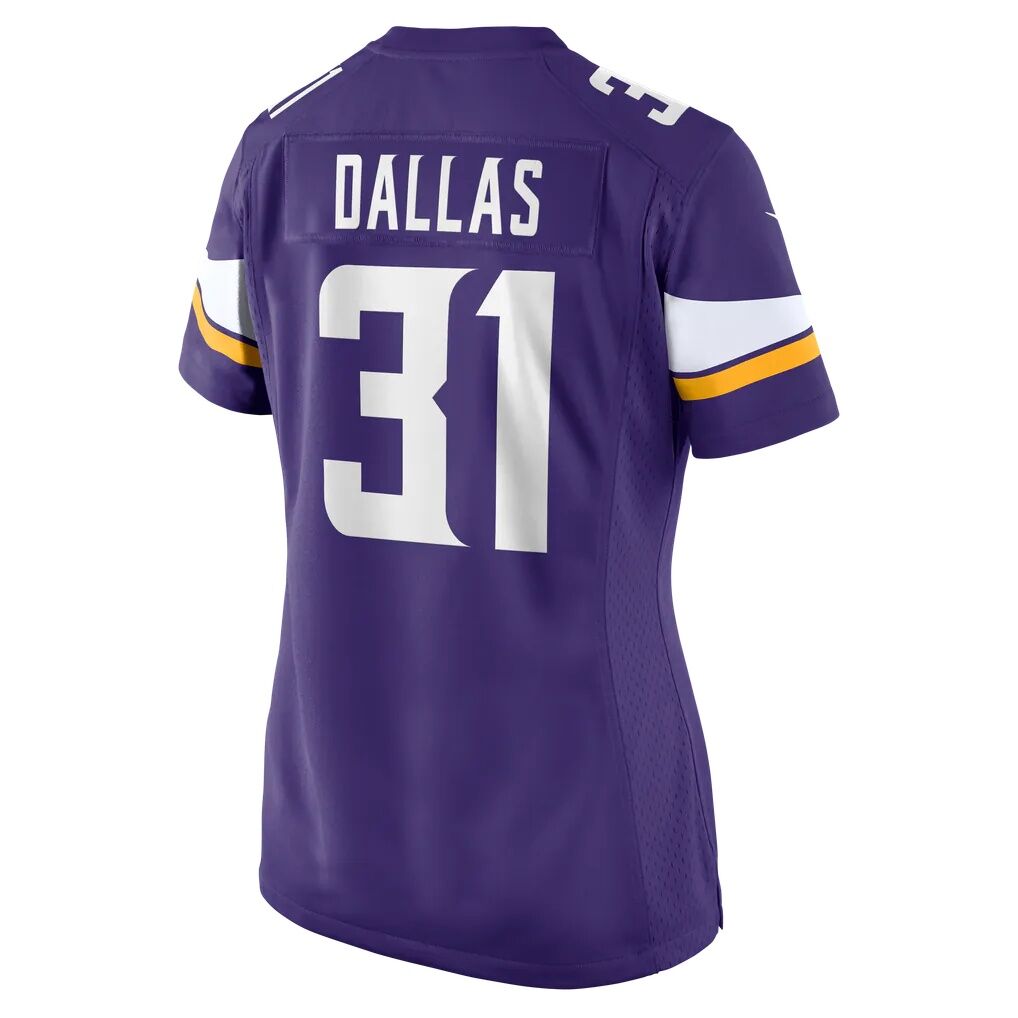 DeeJay Dallas Minnesota Vikings Nike Women's Team Game Jersey