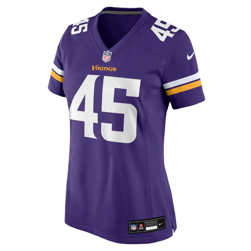 Max Bredeson Minnesota Vikings Nike Women's Team Game Jersey