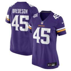 Max Bredeson Minnesota Vikings Nike Women's Team Game Jersey - Purple - Front View
