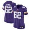 Nick Samac Minnesota Vikings Nike Women's Team Game Jersey - Purple - Front View
